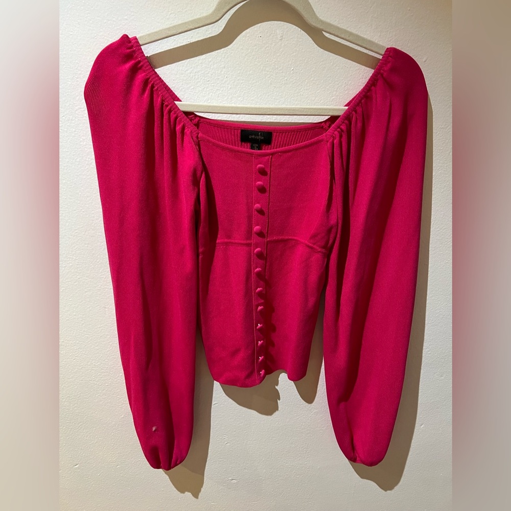 Pink long sleeve top